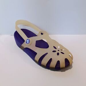 Crocs Chameleons Shirley Mary Janes Shoes-Size 3-Color Changing-Jelly-Purple